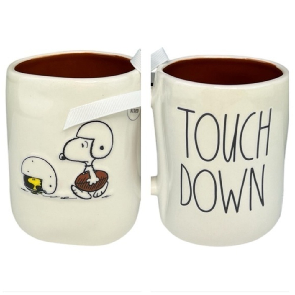 Rae Dunn - 3/$48 - ‘Touch Down 🏈’ Peanuts. Ceramic mug. NWT Firm! Last one!